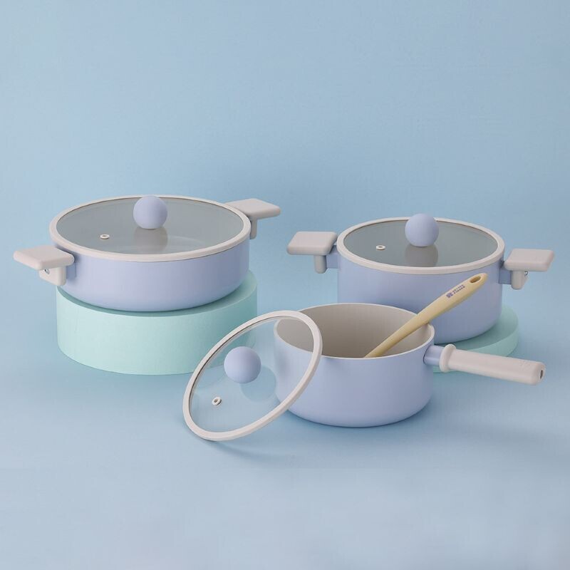 (주)네오플램,네오플램 소이 인덕션 냄비 3종세트(18편수+20양수+24전골)