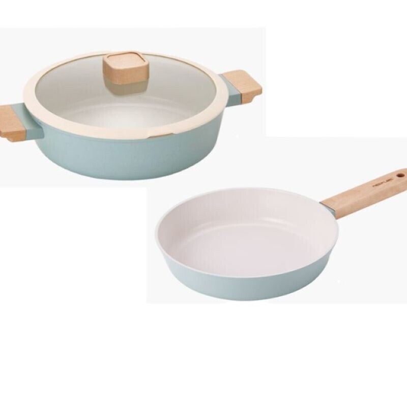 (주)네오플램,네오플램 레버리 IH 2종 전골+프라이팬 24cm 세트